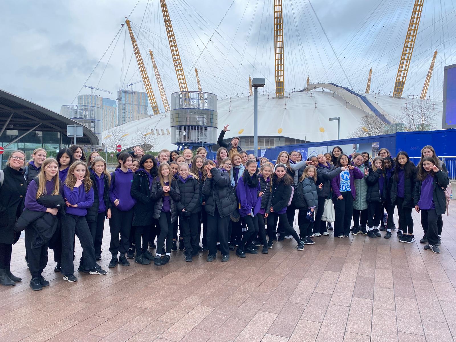 Our Junior Choir perform at the O2