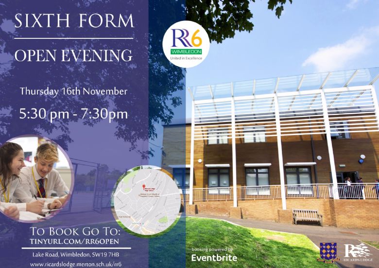 Rr6 Open Evening Don T Miss Out Book Your Tickets Online Ricards Lodge High School